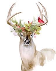 Holiday Deer I