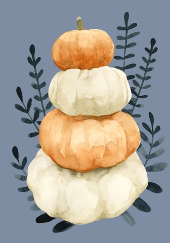 Autumn Orange & Blues Collection B