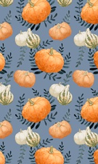 Autumn Orange & Blues Collection E