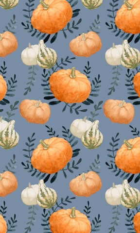 Autumn Orange & Blues Collection E