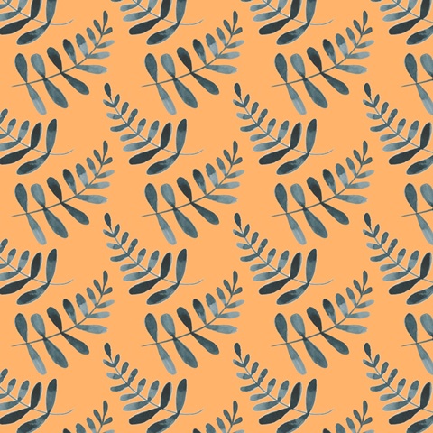 Autumn Orange & Blues Collection G