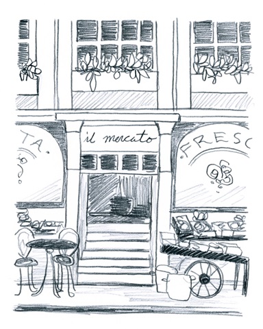 Italian Street Sketch IV