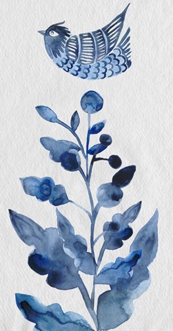 Indigo Ornament Collection B