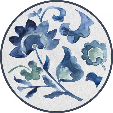 Indigo Ornament Collection C