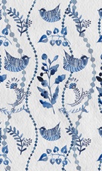 Indigo Ornament Collection E