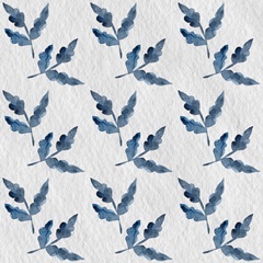 Indigo Ornament Collection F