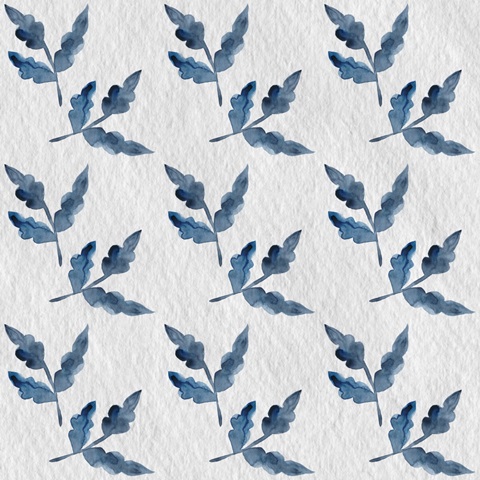 Indigo Ornament Collection F