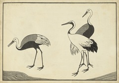 Japanese Cranes B