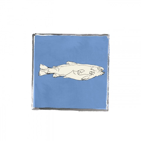 Block Print Fish IX
