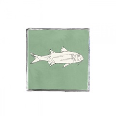 Block Print Fish VII