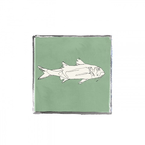 Block Print Fish VII