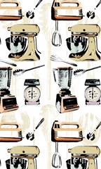 Retro Kitchen Appliance Collection E