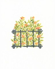 Wrought Iron Garden I