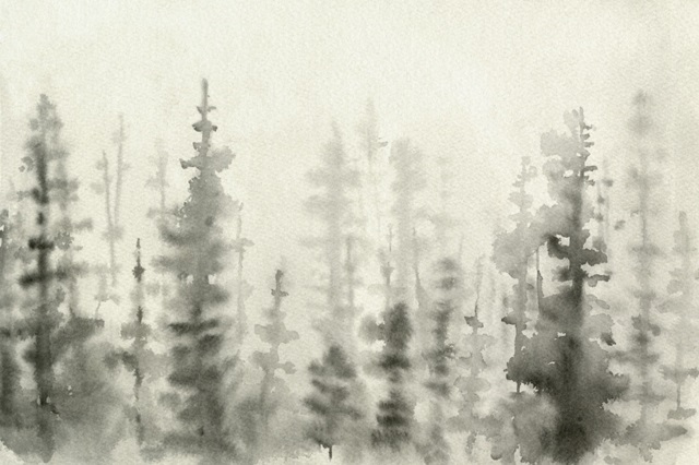 Ink Pine Woods III