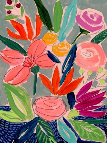 Naive Neon Bouquet I