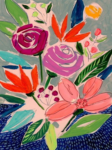 Naive Neon Bouquet II