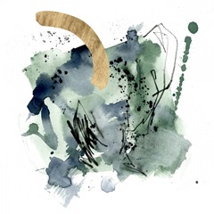 Green Splash Abstract I