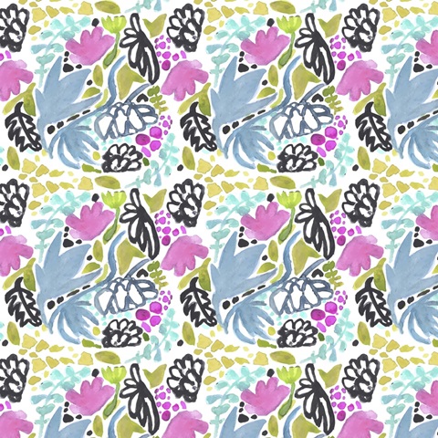 Painted Vase of Flowers Collection F