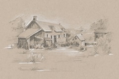 Farmhouse Composition Study I