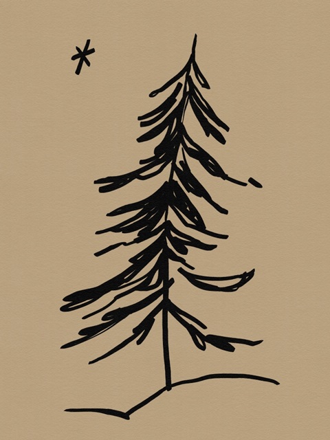 Winter Fir Sketch II