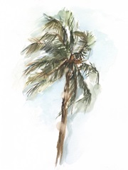 Watercolor Palm Study II