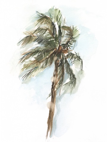 Watercolor Palm Study II