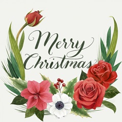 Christmas Flora Wreath I