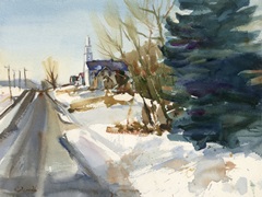 Congregational Church in Winter