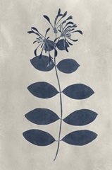 Navy Pressed Flowers IX