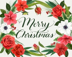 Christmas Flora Wreath Collection A