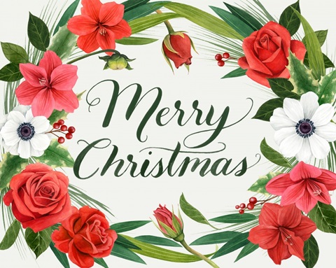 Christmas Flora Wreath Collection A