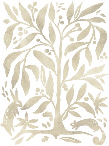 Parchment Block Print II