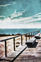 Wooden Pier Meets Blue Skies I