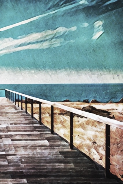 Wooden Pier Meets Blue Skies II