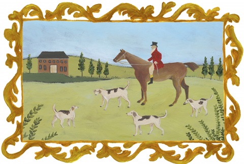 Folk Art Fox Hunt Collection A