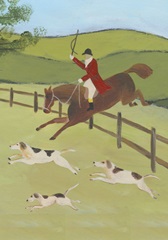 Folk Art Fox Hunt Collection B
