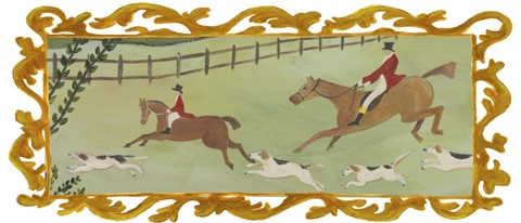 Folk Art Fox Hunt Collection D