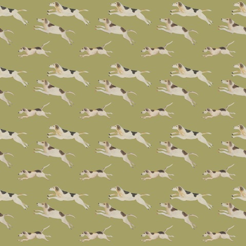 Folk Art Fox Hunt Collection H