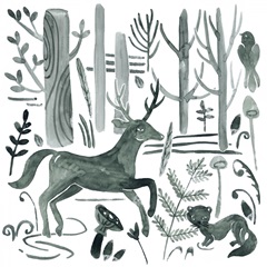 Forest Animals I