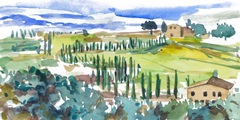 Vibrant Tuscan Landscape II