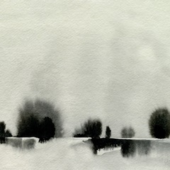 Ink Bloom Landscape III