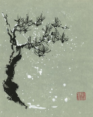 Snowy Pine I