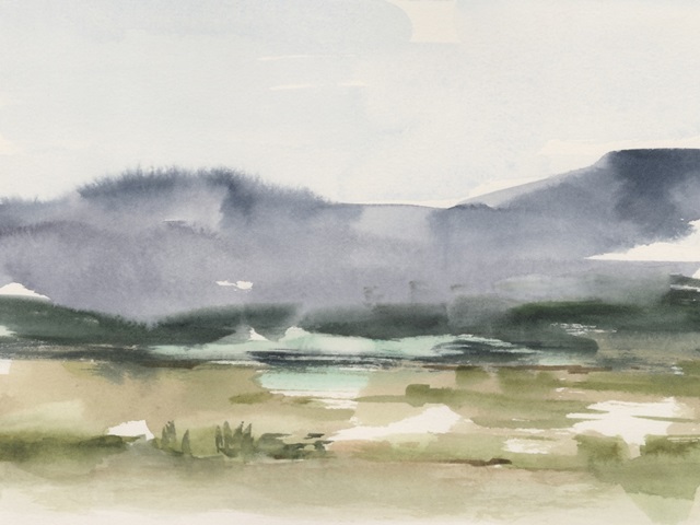 Valley View Watercolor I