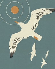 Seagull Block Print I