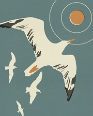Seagull Block Print II