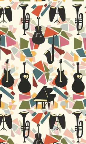 Cut Paper Instruments Collection E
