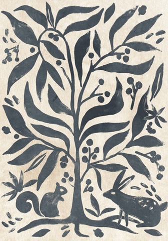 Woodland Woodblock Collection B