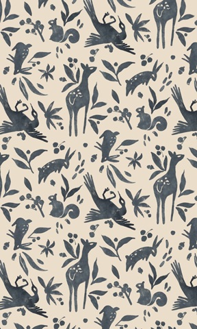 Woodland Woodblock Collection E