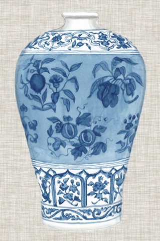 Ming Vase on Linen II