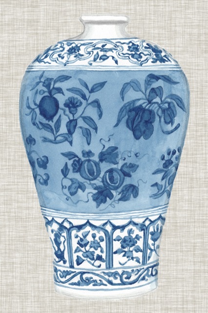 Ming Vase on Linen II